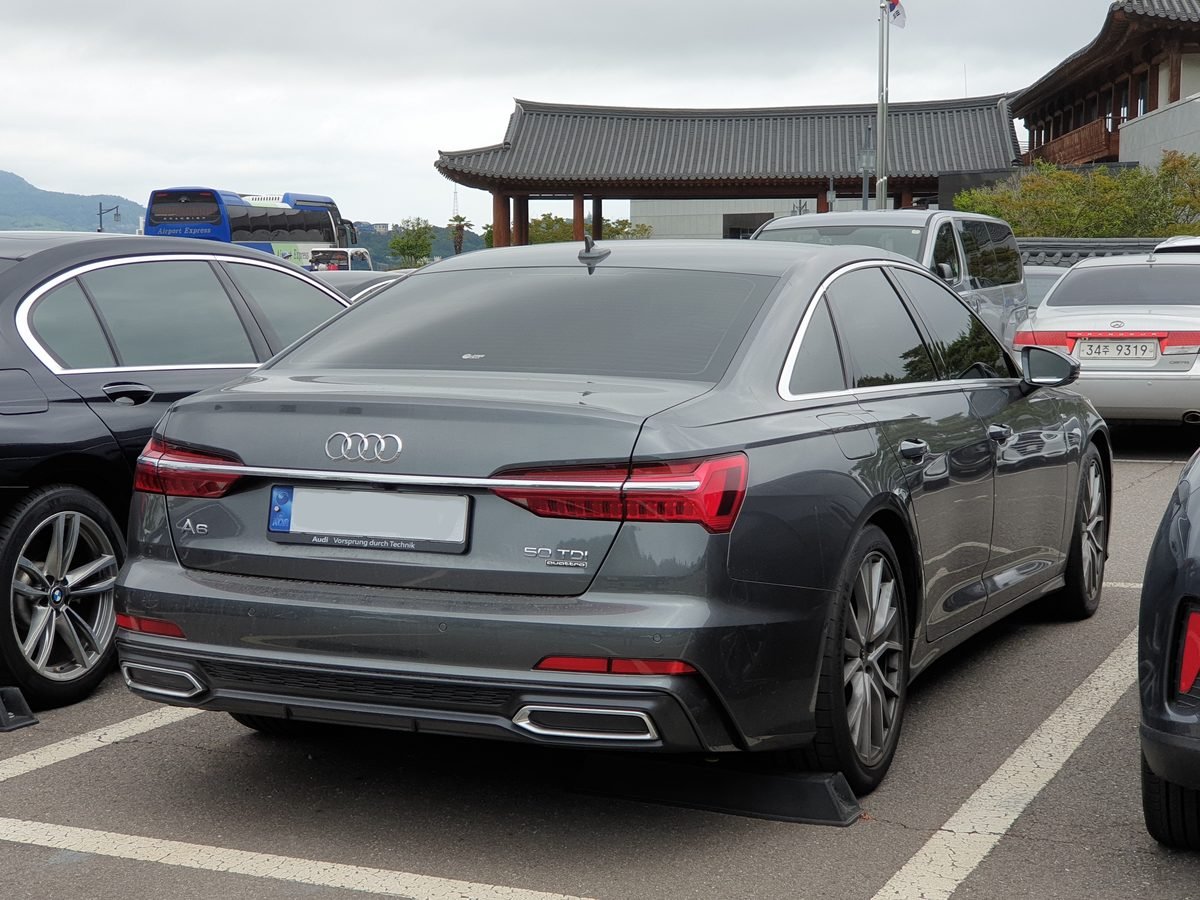 Audi A6 2024 — front three-quarter view