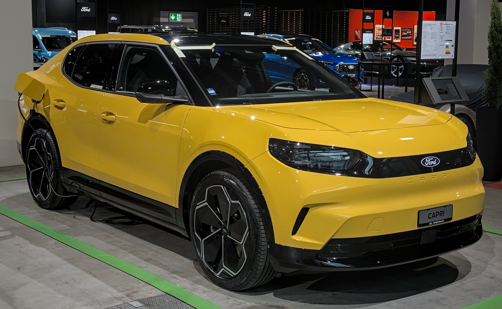 Ford Capri EV 2024 — front three-quarter view